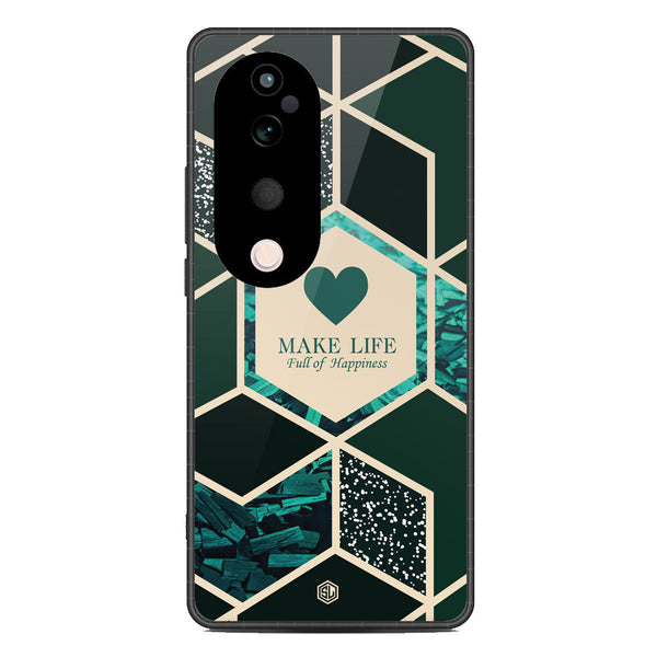 Happiness Series Soft Phone Case - Metal Case - Design 4 - Vivo S19 Pro