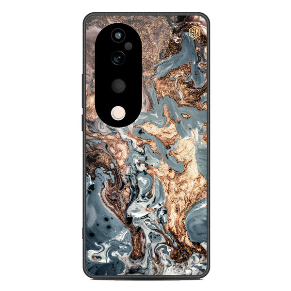 Marble Series Soft Phone Case - Metal Case - Design 5 - Vivo S19 Pro