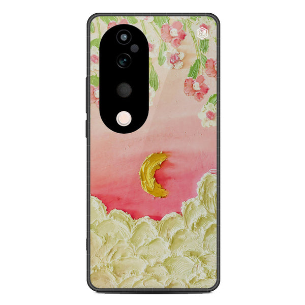 Floral Series Soft Phone Case - Metal Case - Design 7 - Vivo V40 Pro