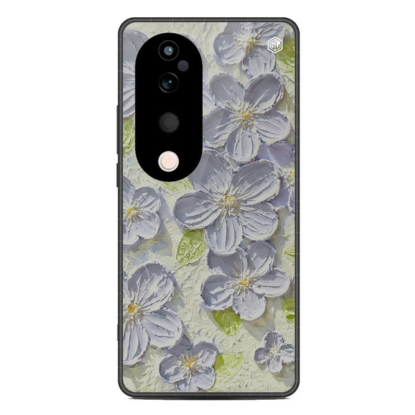 Floral Series Soft Phone Case - Metal Case - Design 12 - Vivo V40 Pro