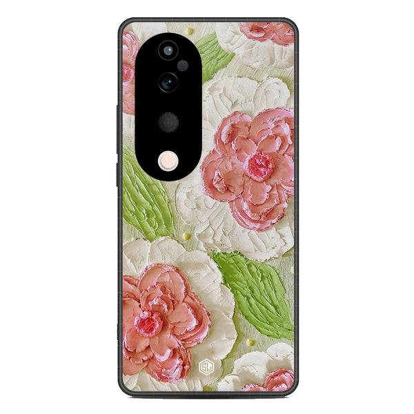 Floral Series Soft Phone Case - Metal Case - Design 13 - Vivo V40 Pro