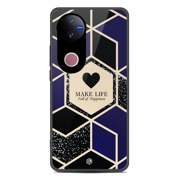 Happiness Series Soft Phone Case - Metal Case - Design 1 - Vivo V50