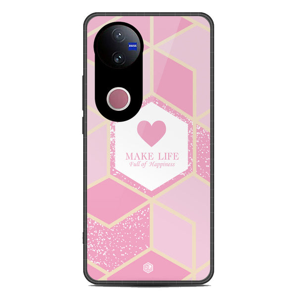 Happiness Series Soft Phone Case - Metal Case - Design 3 - Vivo V50