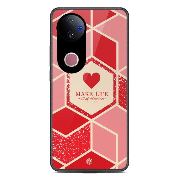 Happiness Series Soft Phone Case - Metal Case - Design 5 - Vivo V50