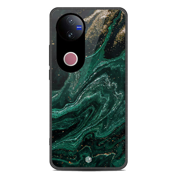 Marble Series Soft Phone Case - Metal Case - Design 3 - Vivo V50