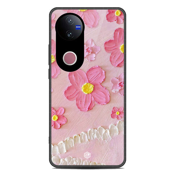 Floral Series Soft Phone Case - Metal Case - Design 2 - Vivo V50