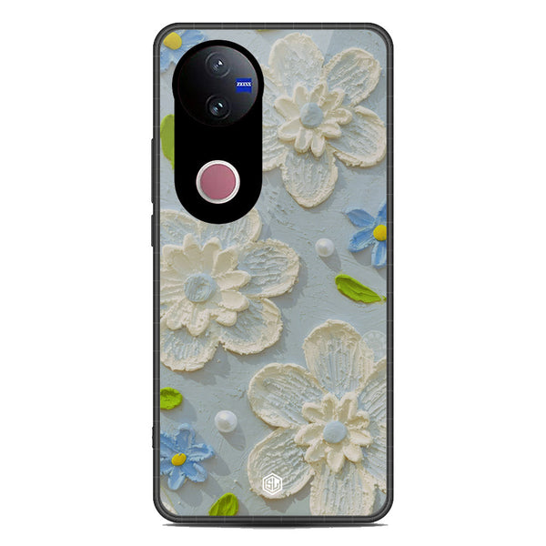 Floral Series Soft Phone Case - Metal Case - Design 3 - Vivo V50