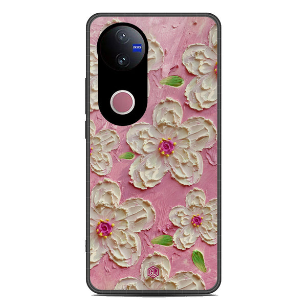 Floral Series Soft Phone Case - Metal Case - Design 5 - Vivo V50