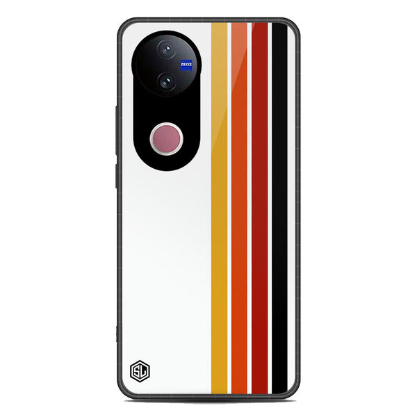 Retro Stripes Series Soft Phone Case - Metal Case - Design 4 - Vivo V50