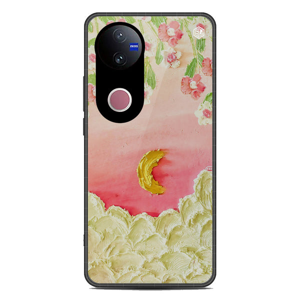 Floral Series Soft Phone Case - Metal Case - Design 7 - Vivo V50