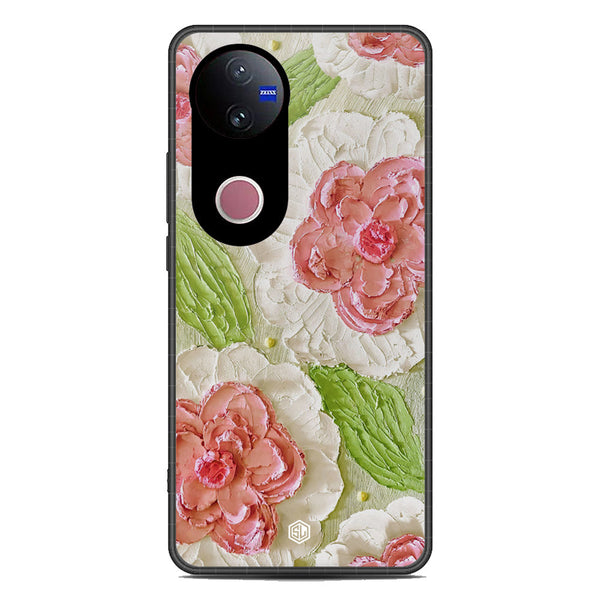 Floral Series Soft Phone Case - Metal Case - Design 13 - Vivo V50