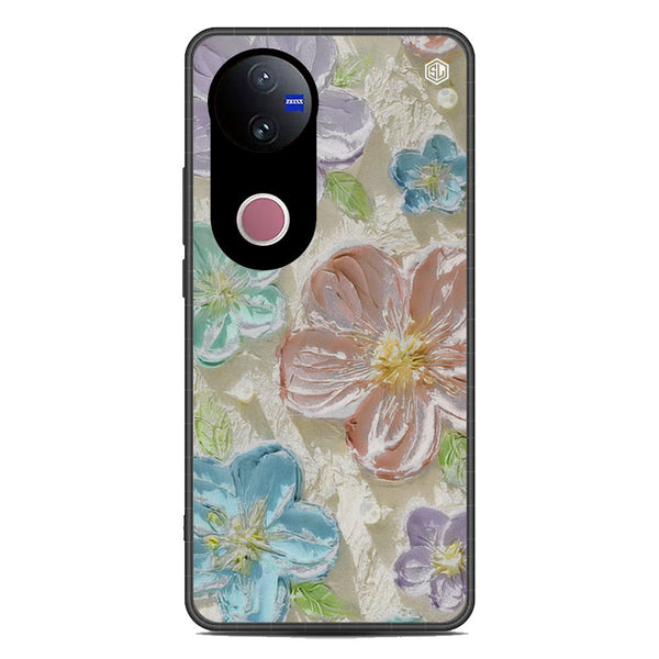 Floral Series Soft Phone Case - Metal Case - Design 14 - Vivo V50