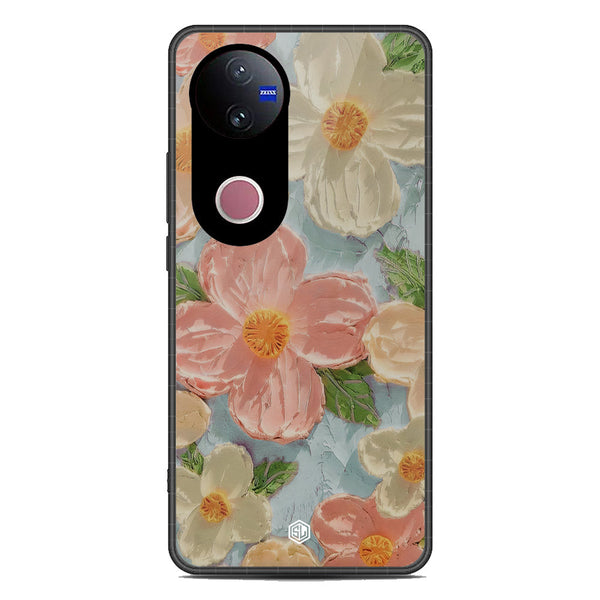 Floral Series Soft Phone Case - Metal Case - Design 16 - Vivo V50