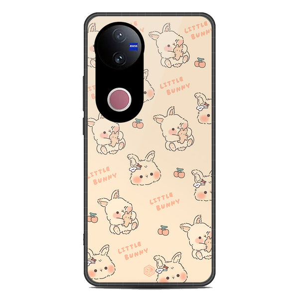 Cute Korean Design Series Soft Phone Case - Metal Case - Design 2 - Vivo V50