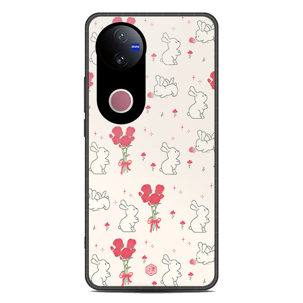 Cute Korean Design Series Soft Phone Case - Metal Case - Design 6 - Vivo V50