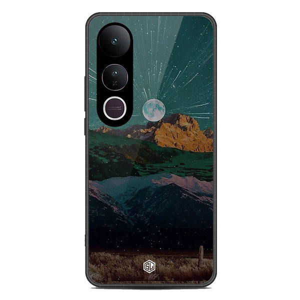 Mountains Wanderlust Series Soft Phone Case - Metal Case - Design 3 - Vivo V50 Lite