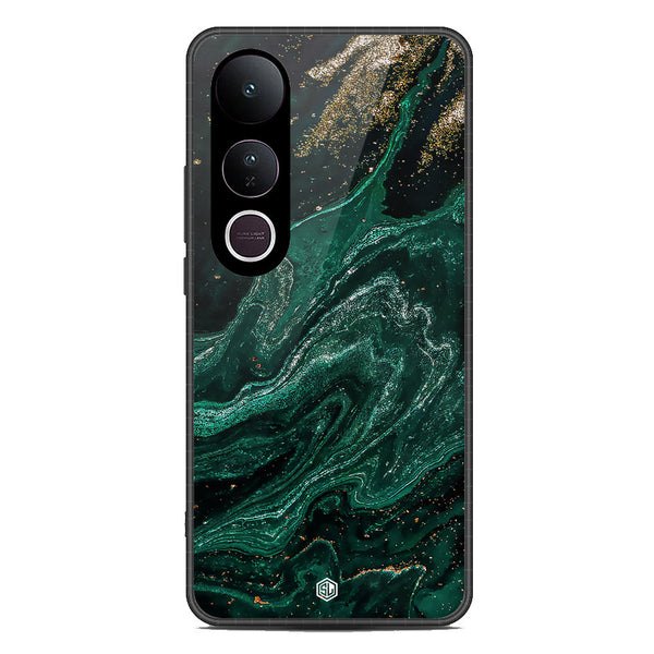 Marble Series Soft Phone Case - Metal Case - Design 3 - Vivo V50 Lite