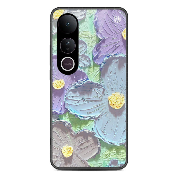 Floral Series Soft Phone Case - Metal Case - Design 1 - Vivo V50 Lite