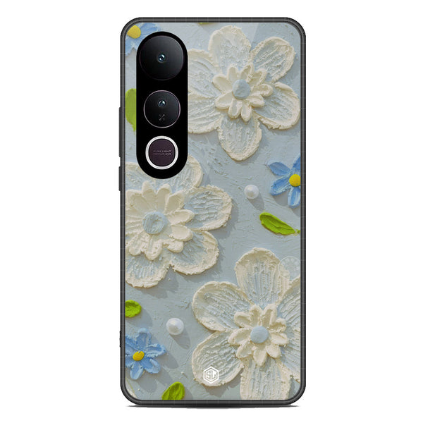 Floral Series Soft Phone Case - Metal Case - Design 3 - Vivo V50 Lite