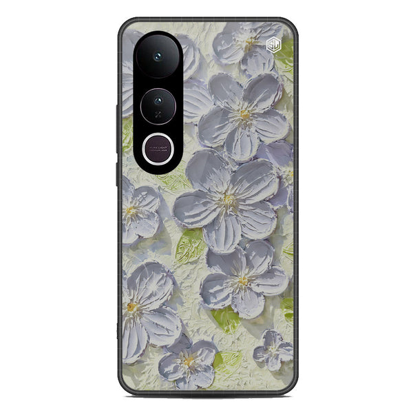Floral Series Soft Phone Case - Metal Case - Design 12 - Vivo V50 Lite