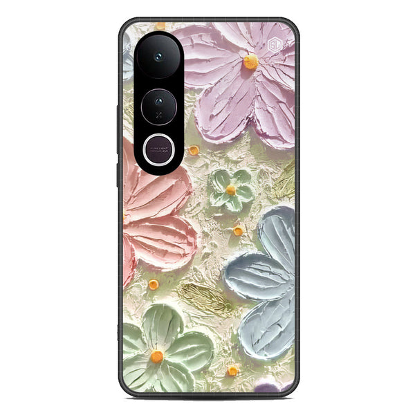 Floral Series Soft Phone Case - Metal Case - Design 15 - Vivo V50 Lite