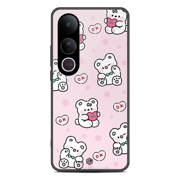 Cute Chic Series Soft Phone Case - Metal Case - Design 1 - Vivo V50 Lite