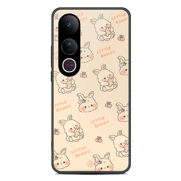 Cute Korean Design Series Soft Phone Case - Metal Case - Design 2 - Vivo V50 Lite