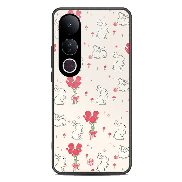 Cute Korean Design Series Soft Phone Case - Metal Case - Design 6 - Vivo V50 Lite