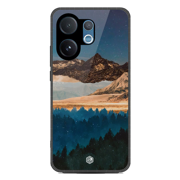 Mountains Wanderlust Series Soft Phone Case - Metal Case - Design 1 - Vivo V60