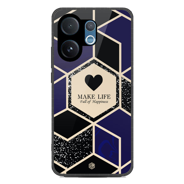 Happiness Series Soft Phone Case - Metal Case - Design 1 - Vivo V60