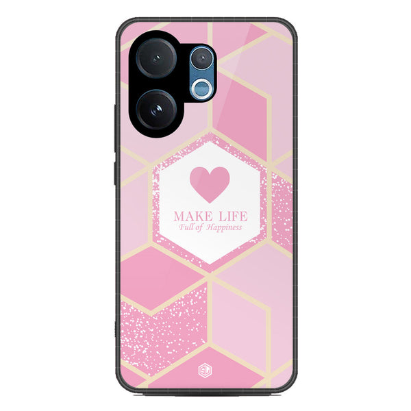 Happiness Series Soft Phone Case - Metal Case - Design 3 - Vivo V60