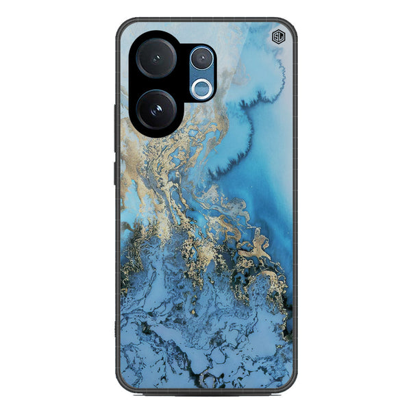 Marble Series Soft Phone Case - Metal Case - Design 2 - Vivo V60