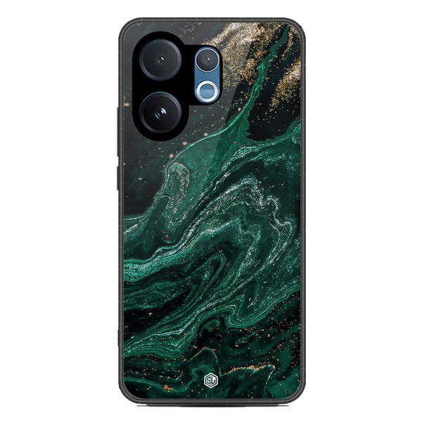 Marble Series Soft Phone Case - Metal Case - Design 3 - Vivo V60