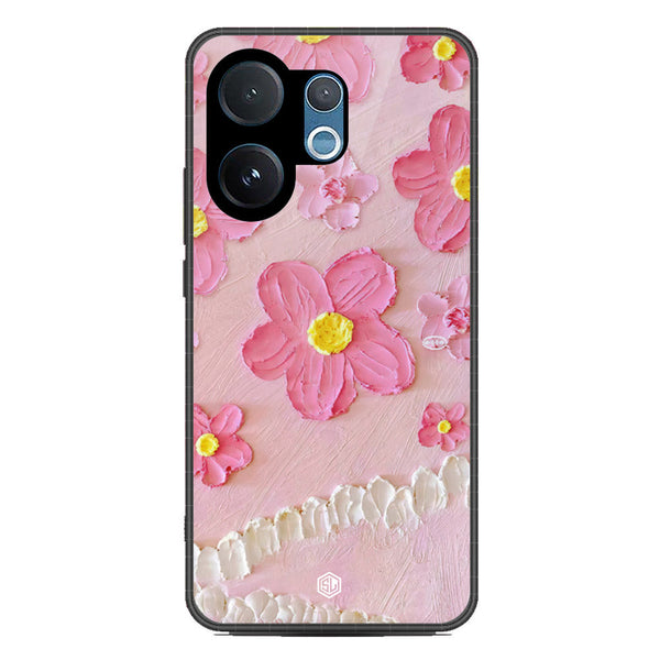 Floral Series Soft Phone Case - Metal Case - Design 2 - Vivo V60