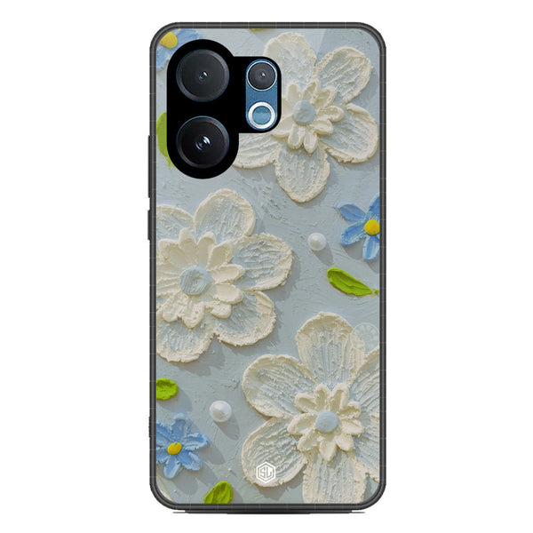 Floral Series Soft Phone Case - Metal Case - Design 3 - Vivo V60
