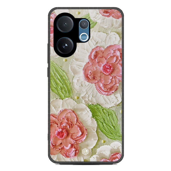 Floral Series Soft Phone Case - Metal Case - Design 13 - Vivo V60
