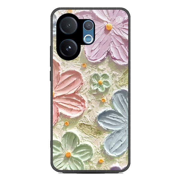 Floral Series Soft Phone Case - Metal Case - Design 15 - Vivo V60