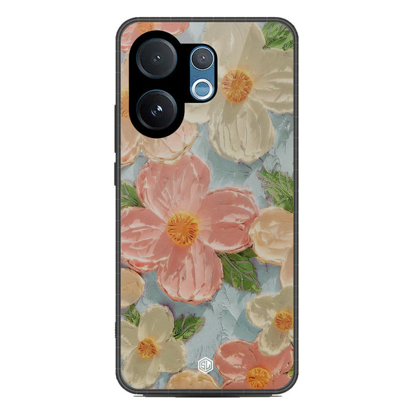 Floral Series Soft Phone Case - Metal Case - Design 16 - Vivo V60