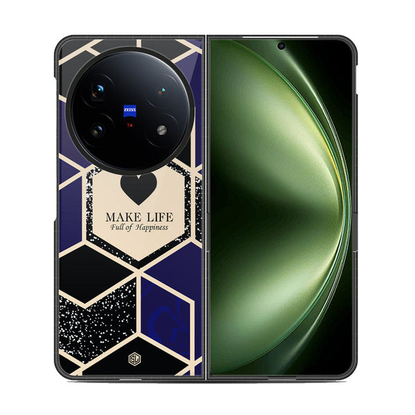 Happiness Series Soft Phone Case - Metal Case - Design 1 - Vivo X Fold 5