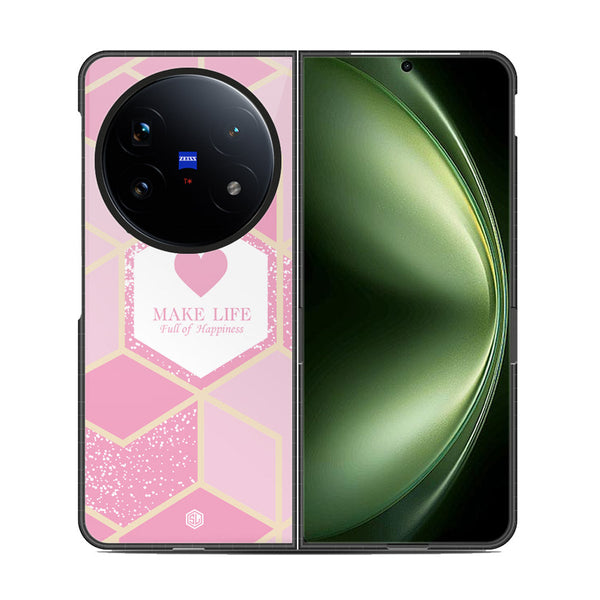 Happiness Series Soft Phone Case - Metal Case - Design 3 - Vivo X Fold 5