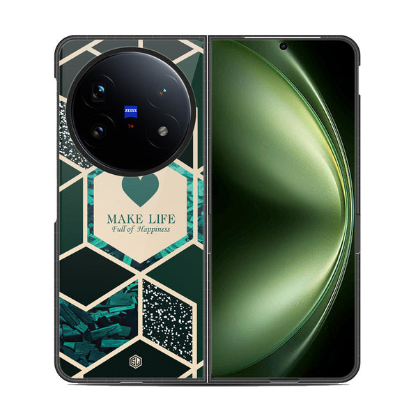 Happiness Series Soft Phone Case - Metal Case - Design 4 - Vivo X Fold 5