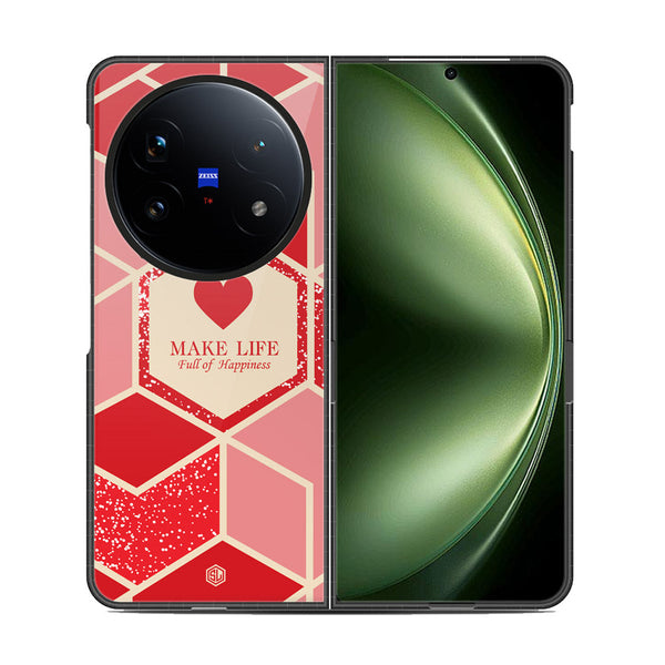 Happiness Series Soft Phone Case - Metal Case - Design 5 - Vivo X Fold 5