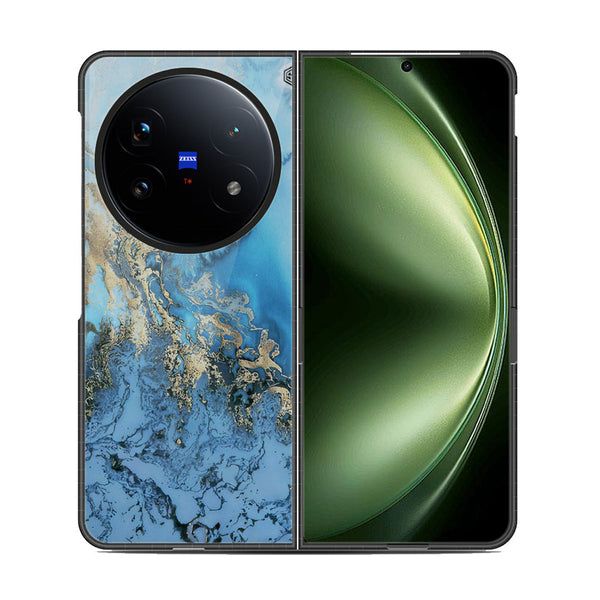 Marble Series Soft Phone Case - Metal Case - Design 2 - Vivo X Fold 5