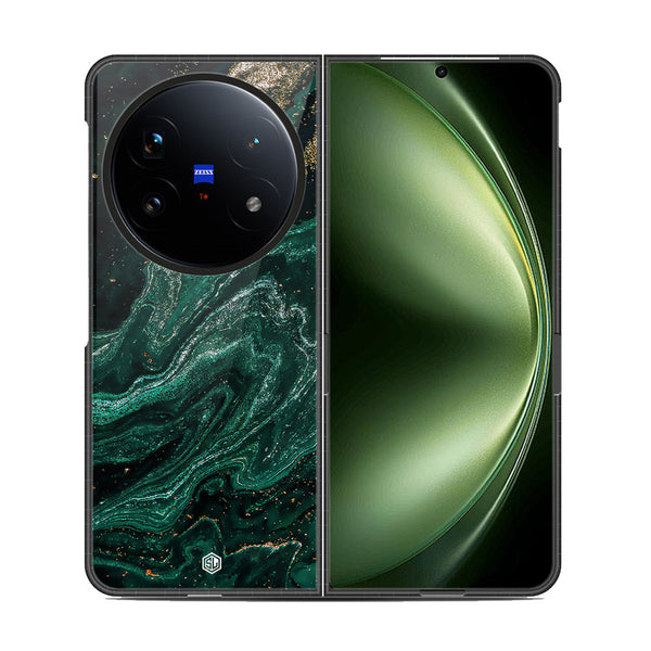 Marble Series Soft Phone Case - Metal Case - Design 3 - Vivo X Fold 5