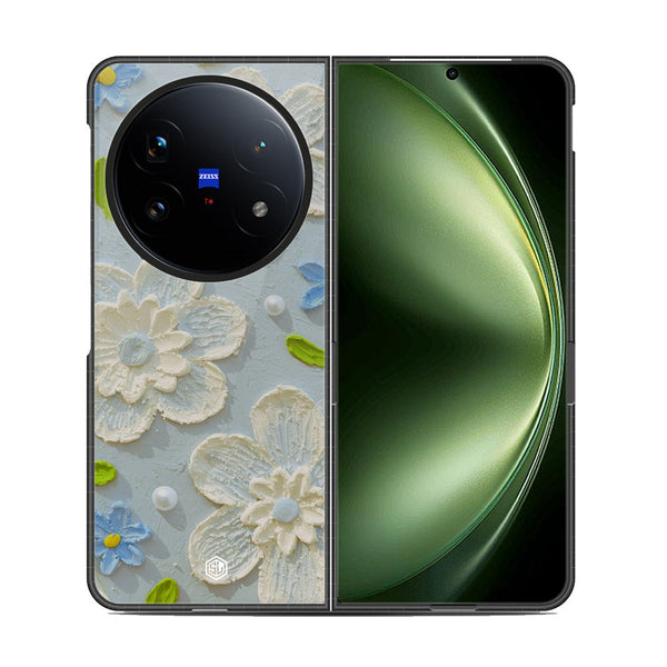 Floral Series Soft Phone Case - Metal Case - Design 3 - Vivo X Fold 5