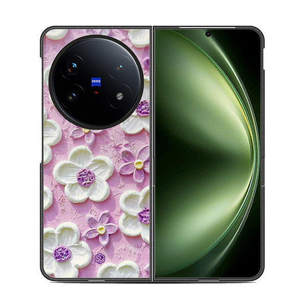 Floral Series Soft Phone Case - Metal Case - Design 4 - Vivo X Fold 5