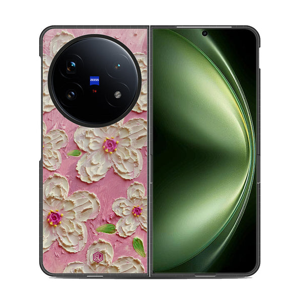 Floral Series Soft Phone Case - Metal Case - Design 5 - Vivo X Fold 5