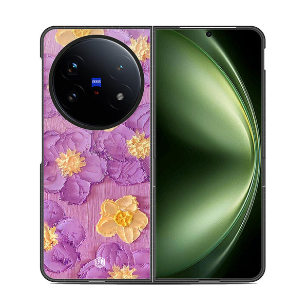 Floral Series Soft Phone Case - Metal Case - Design 8 - Vivo X Fold 5