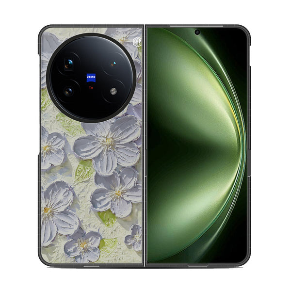Floral Series Soft Phone Case - Metal Case - Design 12 - Vivo X Fold 5