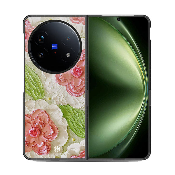 Floral Series Soft Phone Case - Metal Case - Design 13 - Vivo X Fold 5